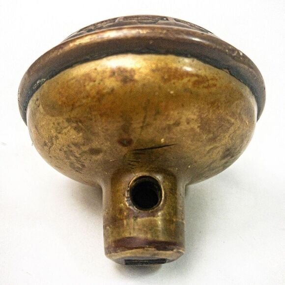 Antique Solid Brass Victorian/Eastlake Single Door Knob Art Nouveau - Picture 3 of 10